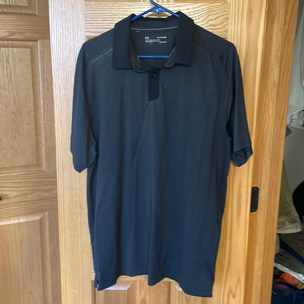 Under Armour dark gray/black polo shirt